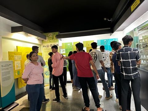 Students exploring exhibits at the RBI Monetary Museum